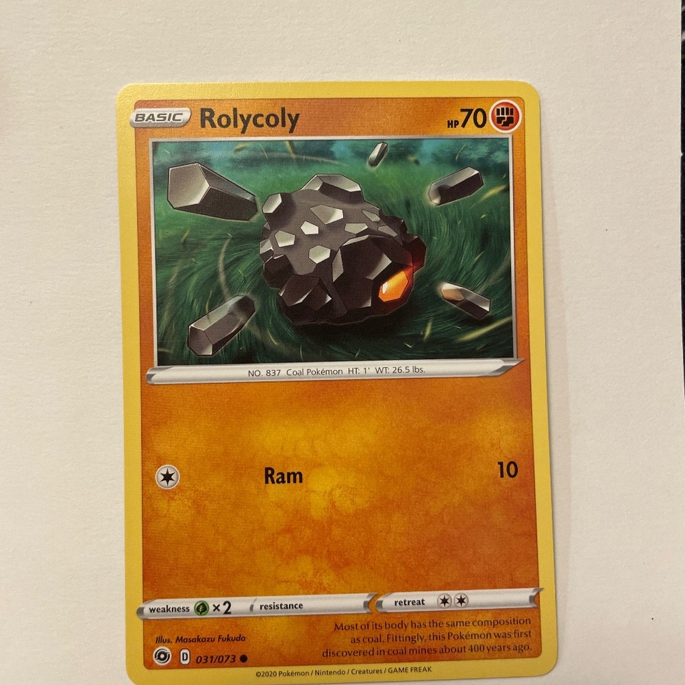 Pokémon card, rolycoly